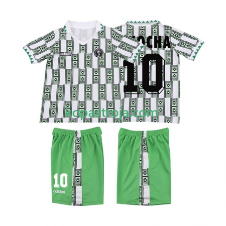 Billiga Fotbollströjor Nigeria OKOCHA 10 Retro Barn Borta tröja 1994 Kortärmad